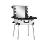 Prijenosni kofer za make-up – srebrni
