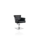 D Frizerska fotelja crna - THRONE